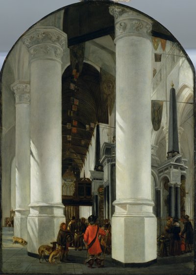 Interior View of the New Church in Delft by Emanuel de Witte